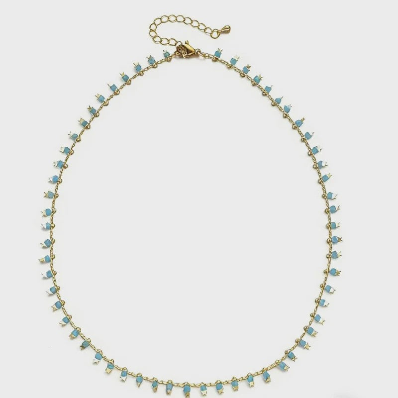 Bohemian Kralen Armband met Sterren & Tassel - Goudkleurig