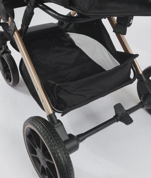 Lichtgewicht Opvouwbare Kinderwagen met Verstelbare Zitting & 4-Wiel Schokabsorptie