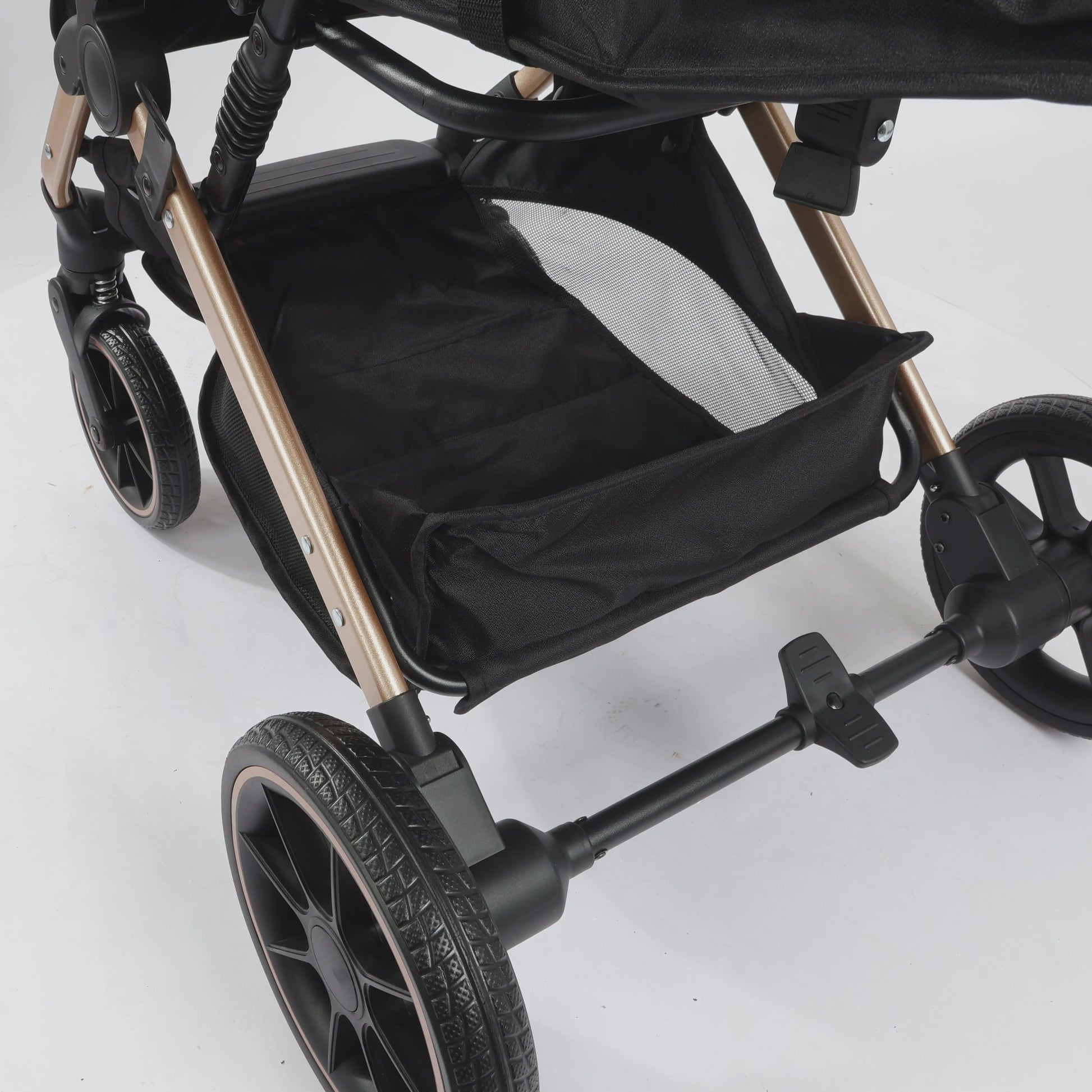 Lichtgewicht Opvouwbare Kinderwagen met Verstelbare Zitting & 4-Wiel Schokabsorptie
