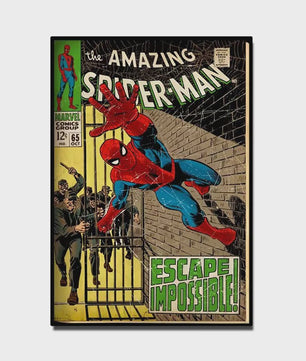 Retro Marvel Spider-Man Poster: Iconische Superheld Kunst voor aan de Muur
