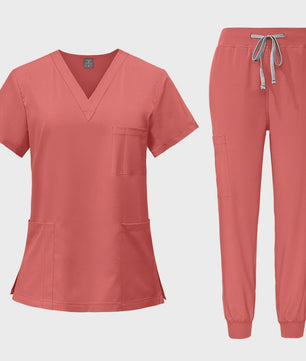 Comfortabele Dames Scrub Set - Medische Werkkleding Top & Broek
