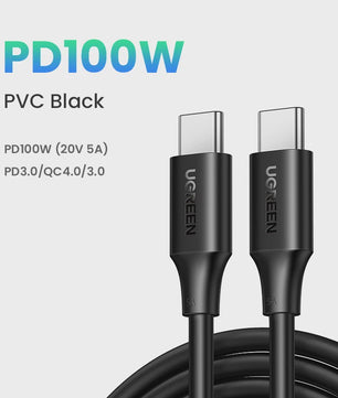 UGREEN 100W USB-C naar USB-C Kabel met E-Marker Chip - PD Fast Charging