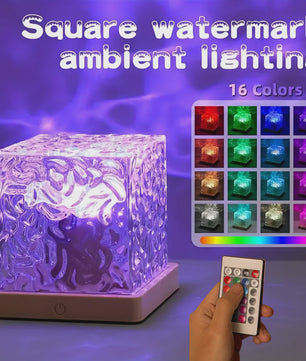 Dynamische Water Rimpel Projector Lamp - 16 Kleuren & Afstandsbediening voor Sfeervolle Decoratie