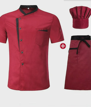 Klassiek Chef Jack met Korte Mouwen - Horeca Uniform voor Heren en Dames