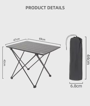 Tarka Opvouwbare Campingtafel - Lichtgewicht Aluminium Tafel voor Buiten, BBQ & Picknick