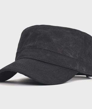 Waterdichte Canvas Militaire Pet voor Heren - Vintage Cadet Stijl