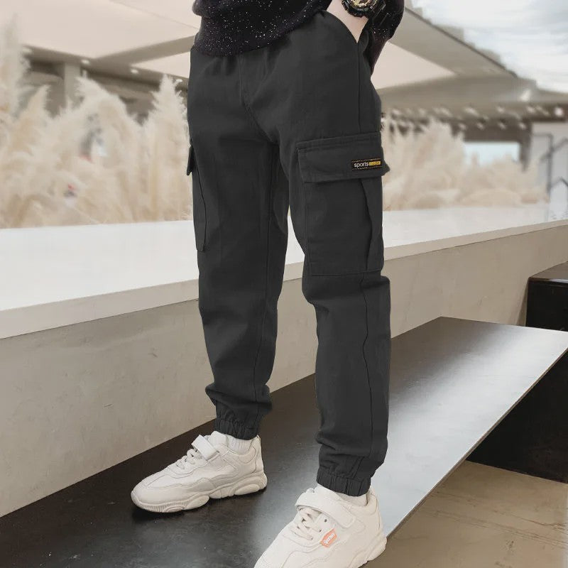 Stoere Cargo Broek voor Jongens (3-14 Jaar) - Slim Fit, Casual & Sportief