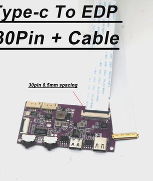 USB-C naar EDP Driver Board voor 2K/4K Schermen - 30/40 Pin