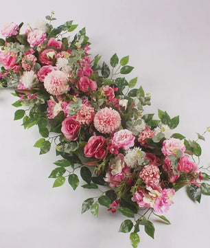 Luxe Witte Kunstbloemen Slinger 100cm - Bruiloft Tafeldecoratie & Achtergrond