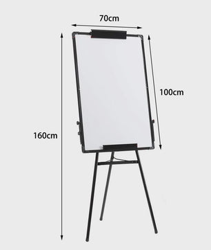 Magnetisch Whiteboard 70x100 cm met Verstelbare Tripod Standaard