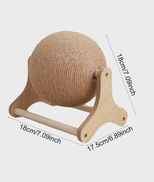 Interactieve Sisal Hemp Krab- en Speelbal voor Konijnen