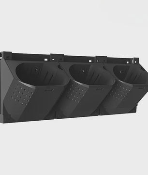 Modulaire Plantenbak voor Verticale Tuin - Zwart, 3 Vaks