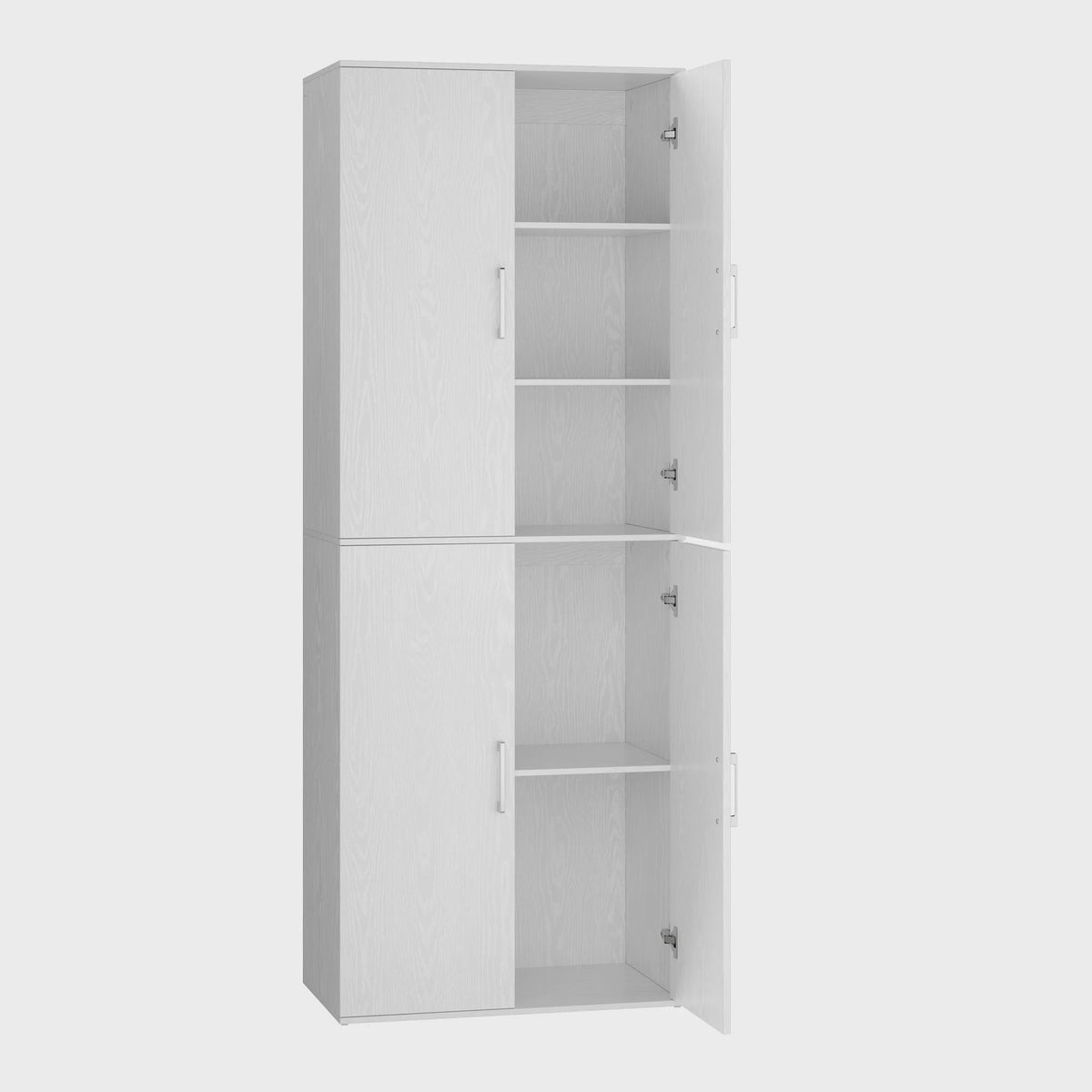 Hoge Opbergkast met 4 Deuren en 5 Planken - 180 cm Hoog, Veelzijdig