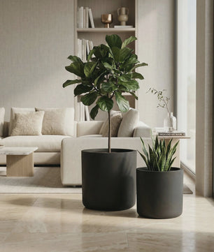 Grote Gevroren Steenlook Bloempot - Stijlvolle Plantenbak voor Bonsai & Balkon