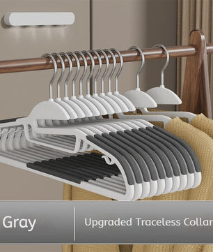 Set van 10 Antislip Kledinghangers - Multifunctioneel & Duurzaam voor Slaapkamer en Kast