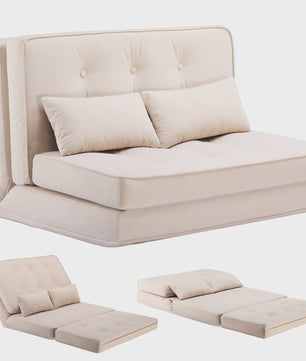3-in-1 Slaapbank met Verstelbare Rugleuning - Compact en Comfortabel