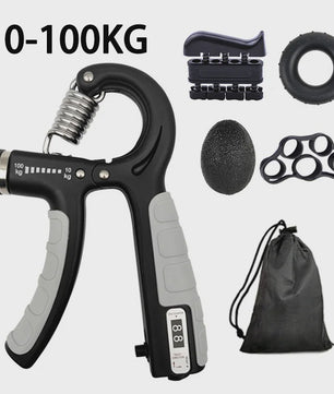 Verstelbare Hand Grip Kracht Trainer Set (100/200kg) met Teller - Hand, Pols & Onderarm Oefening