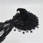 Luxe Heksenhoed van Kant en Fluweel met Maan & Sterren - Perfect voor Halloween & Cosplay