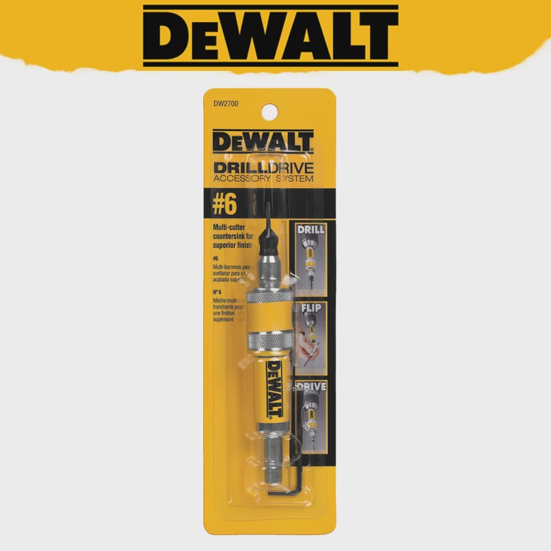 DEWALT DW2700 Flip Drive Countersink Boor & Schroef Bit Systeem