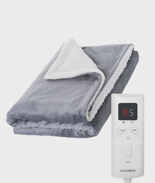 Luxe Elektrische Deken Plaid - 9 Warmtestanden & Timer - Wasbaar - Flanel & Sherpa