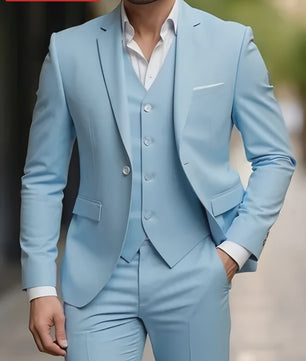 Elegante Heren Kostuum Set - Slim Fit Smoking voor Bruiloften & Formele Gelegenheden