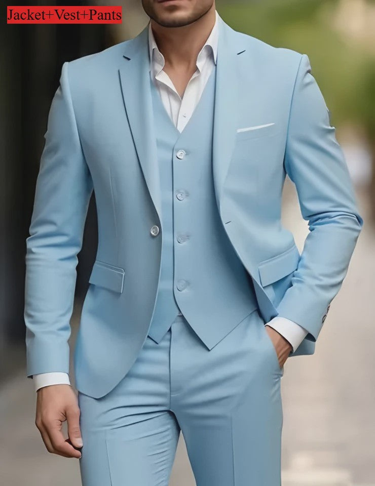 Elegante Heren Kostuum Set - Slim Fit Smoking voor Bruiloften & Formele Gelegenheden