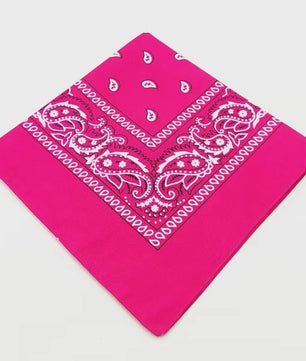Modieuze Katoenen Bandana Sjaal 54x54cm - Paisley Print voor Dames & Heren