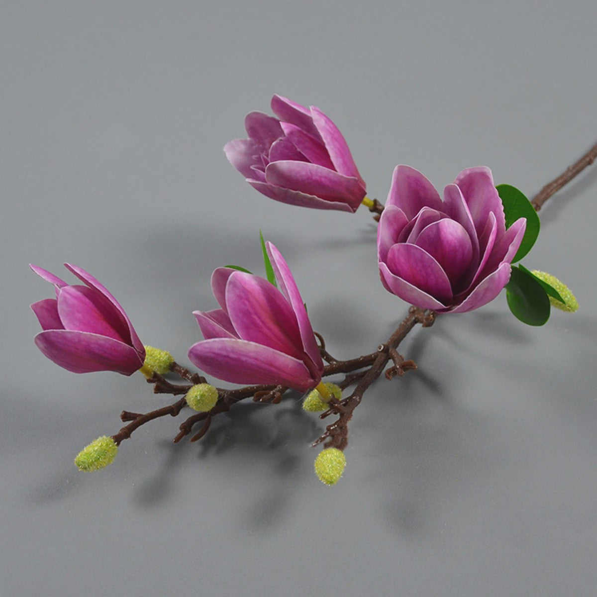 Zijden Magnolia Boeket - Kunstbloemen voor Bruiloft, Decoratie & DIY