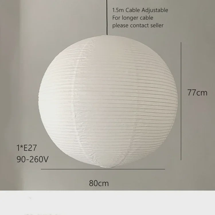 Washi Papier Hanglamp - Sfeervolle Plafondlamp voor Woonkamer & Slaapkamer
