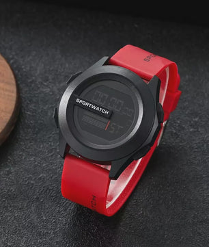 Sportief Heren Horloge: Digitaal LED Alarm & Stopwatch, Waterdicht Fitness Horloge