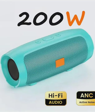 Lenovo Draadloze Bluetooth Speaker met Subwoofer - Draagbaar, Stereo, FM, USB & TF Kaart