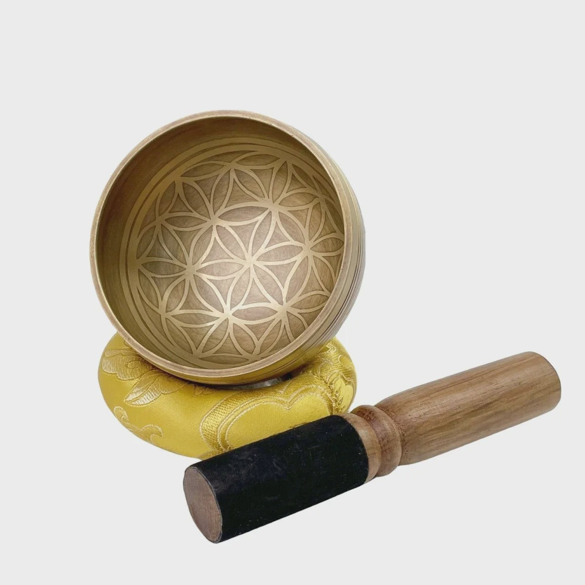 Tibetaanse Zangleschaal 'Flower of Life' - Meditatie, Yoga & Stressverlichting