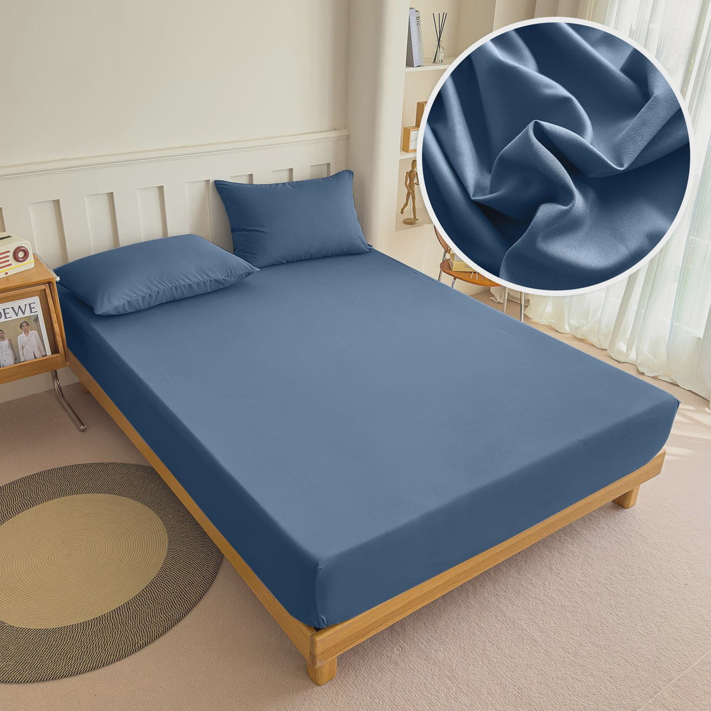 Hoeslaken 100% Polyester met Elastische Band - Diverse Maten & Kleuren