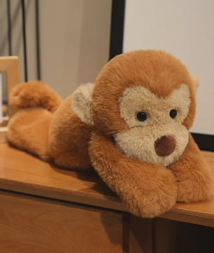 Kawaii Aap Knuffel 40cm - Schattige Pluche Speelgoed Pop voor Kinderen, Perfect Festival Cadeau