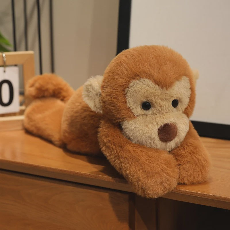 Kawaii Aap Knuffel 40cm - Schattige Pluche Speelgoed Pop voor Kinderen, Perfect Festival Cadeau