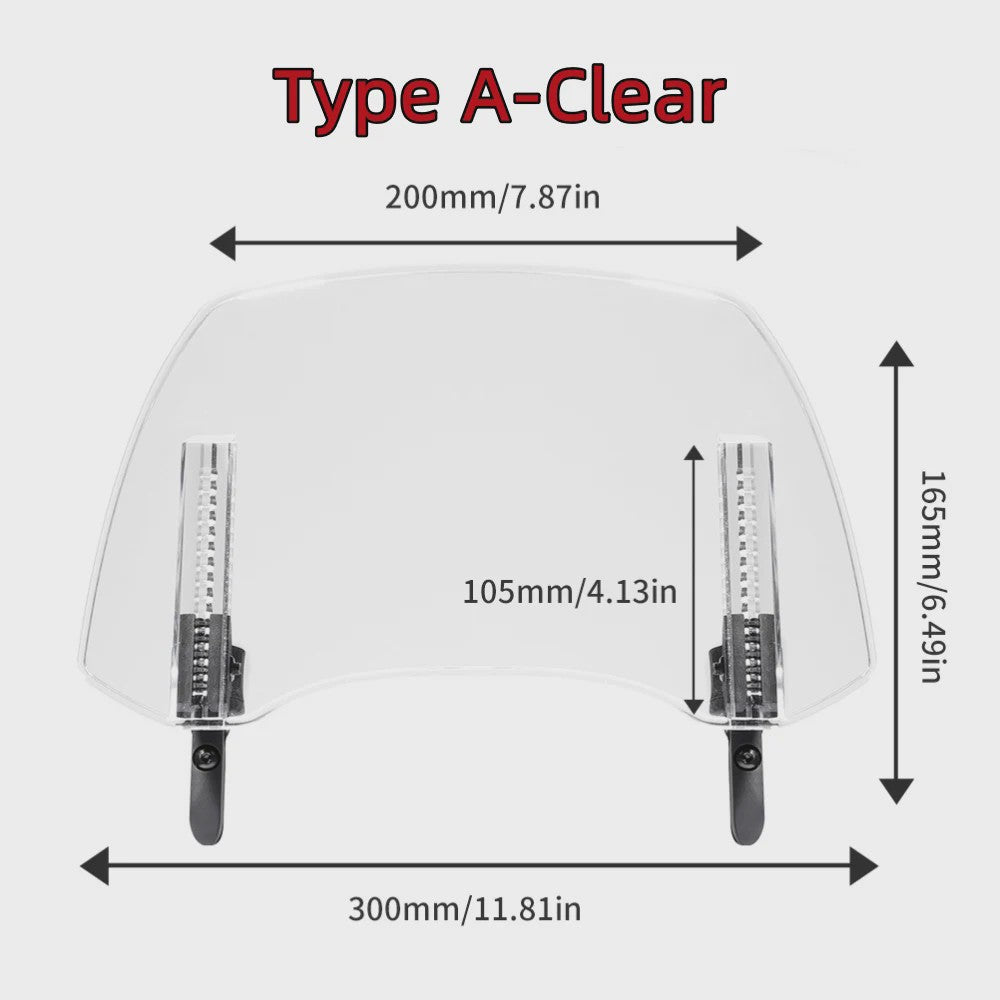 Universele Motor Windscherm Verlenging - Verstelbare Winddeflector voor BMW R1250GS, Honda, Suzuki