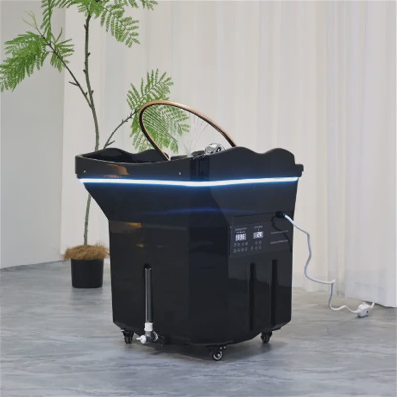Professionele Haarspoelbak met Watercirculatie en Mobiel Ontwerp