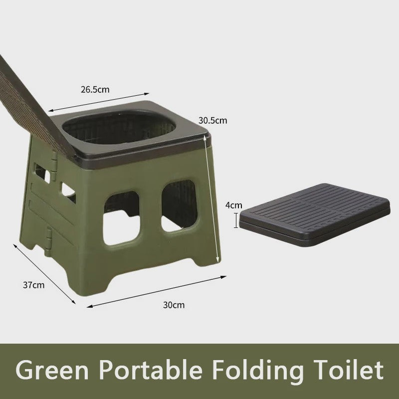 Draagbaar Camping Toilet - Opvouwbaar & Multifunctioneel - Ideaal voor Kamperen, Reizen & Noodgevallen
