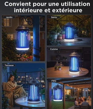 Elektrische Insectenlamp 4200V met LED - Muggenverjager voor Binnen & Buiten
