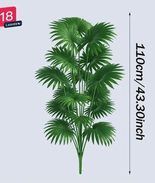 Grote Kunstpalm Boom 110cm - Realistische Tropische Kunstplant voor Binnen & Buiten