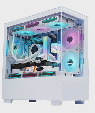 WJCOOLMAN Xuanwu Mini/Pro PC Behuizing - M-ATX/ITX, 270° Panoramisch Uitzicht