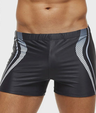 ES CATCH Heren Zwembroek - Plus Size, Elastisch & Bedrukt met Uitneembare Pad