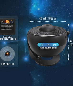 Galaxy Projector Sterrenhemel Projector - Planetarium met 12 Thema's voor Kinderkamer