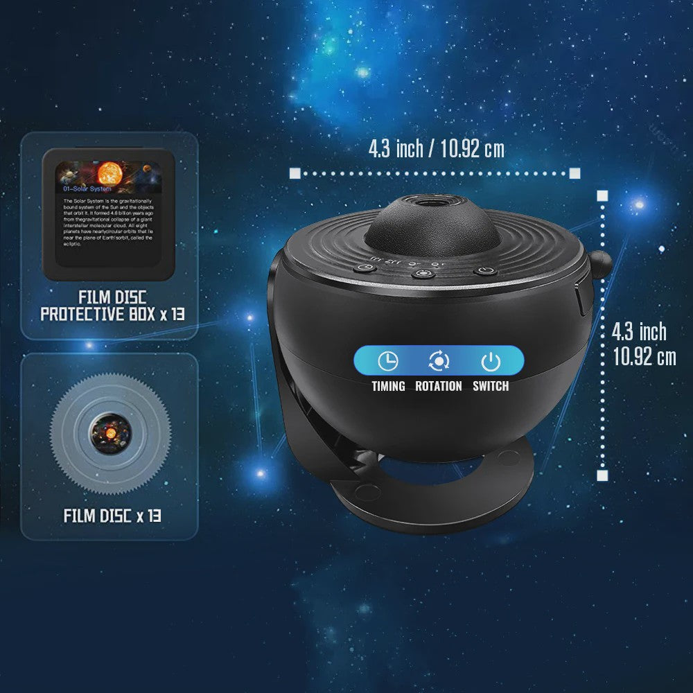 Galaxy Projector Sterrenhemel Projector - Planetarium met 12 Thema's voor Kinderkamer