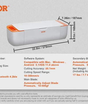 SucceBuy Vinyl Snijplotter 375mm - Professionele Plotter Machine met Software & Accessoires