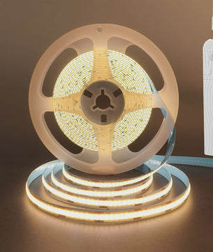COB LED Strip met PIR Bewegingssensor - Flexibel, Zelfklevend, Batterijgevoed (5V)
