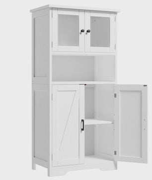 Stijlvolle Huis Kasten met 2 Deuren en Verstelbare Planken - Keuken, Badkamer, Woonkamer