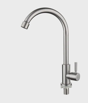 RVS Keukenkraan - Zwenkbaar, Enkel Koud Water