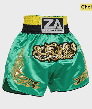 Muay Thai Bokshort Satin met Mesh Panel - Unisex & Kinderen
