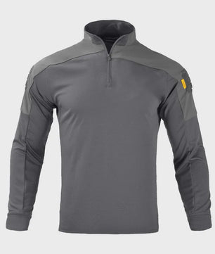 Tactisch Outdoor Shirt met Halve Rits en Ademende Stof - Militair & Jacht